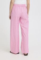 ICHI Jilma Gingham Pant in Azalea Pink
