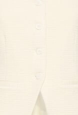 ICHI Kate Textured Waistcoat in Almond Milk