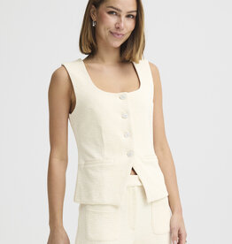 ICHI Kate Textured Waistcoat