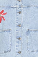 ICHI Bauve Embroidered Denim Jacket
