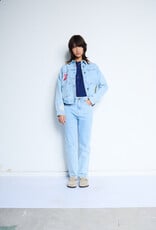 ICHI Bauve Embroidered Denim Jacket