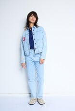 ICHI Bauve Embroidered Denim Jacket