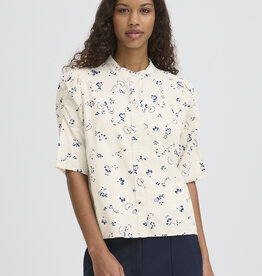 ICHI Qwina Short Sleeve Blouse