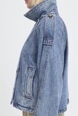 B.Young Citan Short Denim Trench Coat