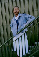 B.Young Citan Short Denim Trench Coat