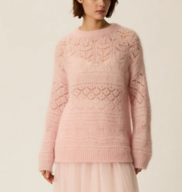 Des Petits Hauts Des Petits Hauts - Aliette Mohair Open Knit Sweater