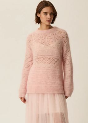 Des Petits Hauts Des Petits Hauts - Aliette Mohair Open Knit Sweater