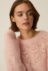 Des Petits Hauts Aliette Mohair Open Knit Sweater