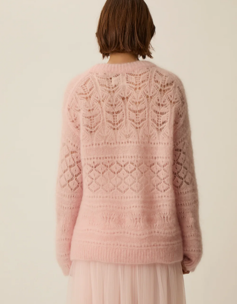 Des Petits Hauts Valerina Pleated Mesh Skirt in Bubblegum Pink