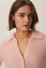 Des Petits Hauts Alpolo Collar Cardigan in Lavender