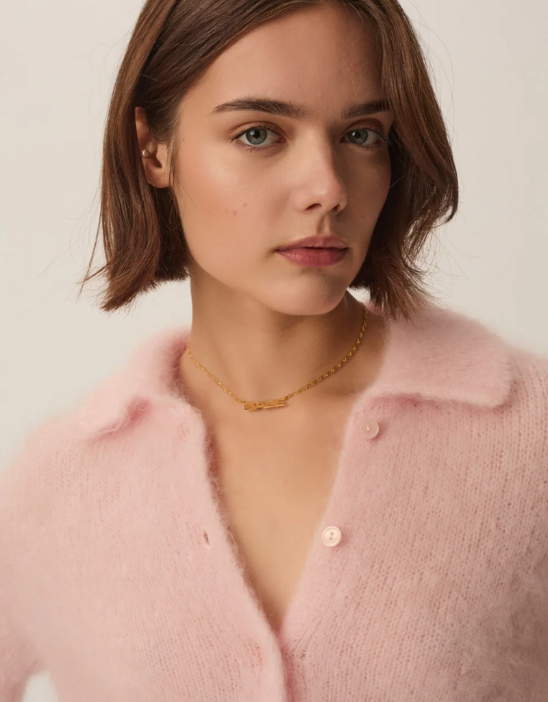 Des Petits Hauts Alpolo Collar Cardigan in Lavender