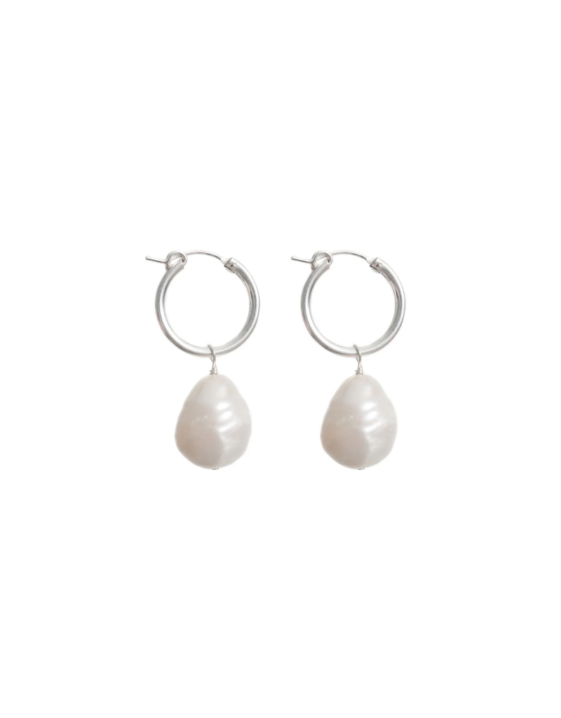 Lisbeth Degas Pearl Earring - Silver