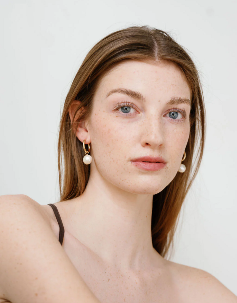 Lisbeth Degas Pearl Earring - Silver