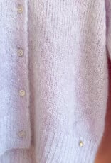 Des Petits Hauts Alpolo Collar Cardigan in Lavender