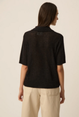 Des Petits Hauts Cowboy Knit Polo in Cream