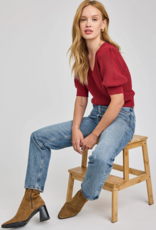 Gentle Fawn Phoebe Knit Pullover in Garnet Red