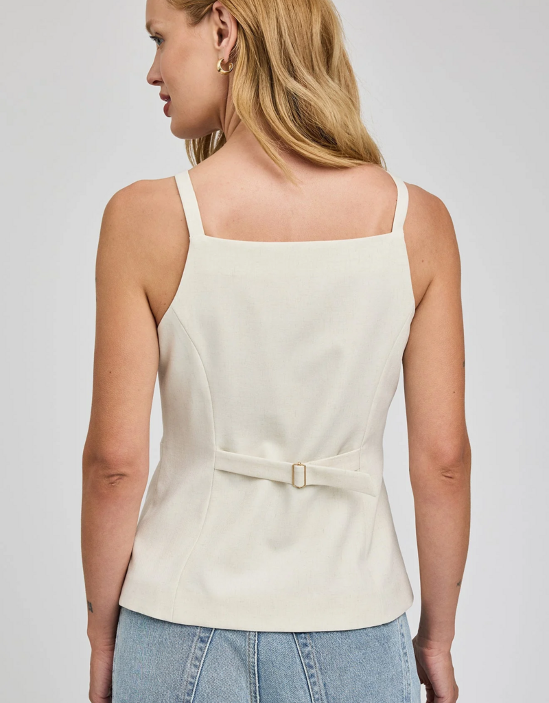 Gentle Fawn Harper Vest in Heather Cream (FINAL SALE)