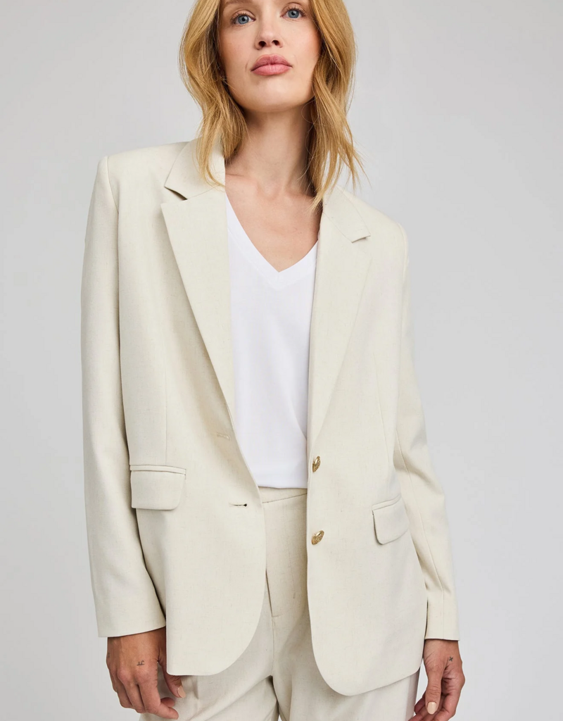 Gentle Fawn Margot Blazer in Heather Cream
