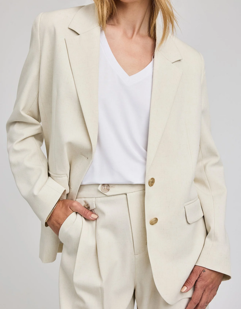 Gentle Fawn Margot Blazer in Heather Cream