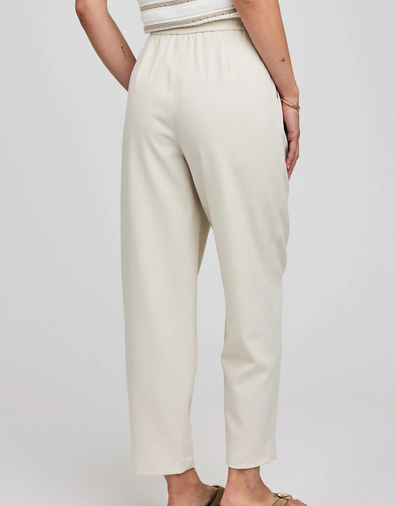 Gentle Fawn Francesca Pleated Pant in Heather Cream