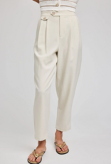 Gentle Fawn Francesca Pleated Pant in Heather Cream