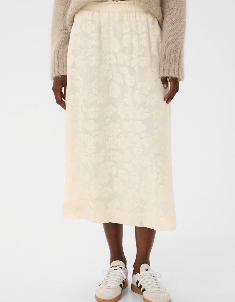 Part Two Zoya Skirt in Whisper White Blurred Floral