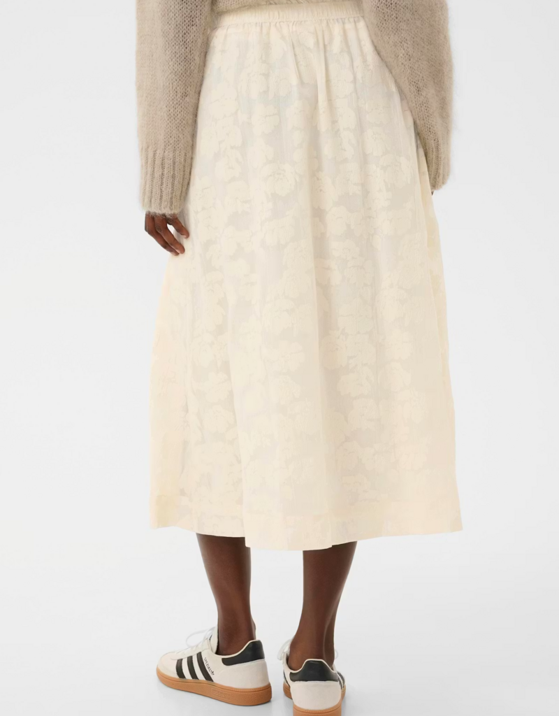 Part Two Zoya Skirt in Whisper White Blurred Floral