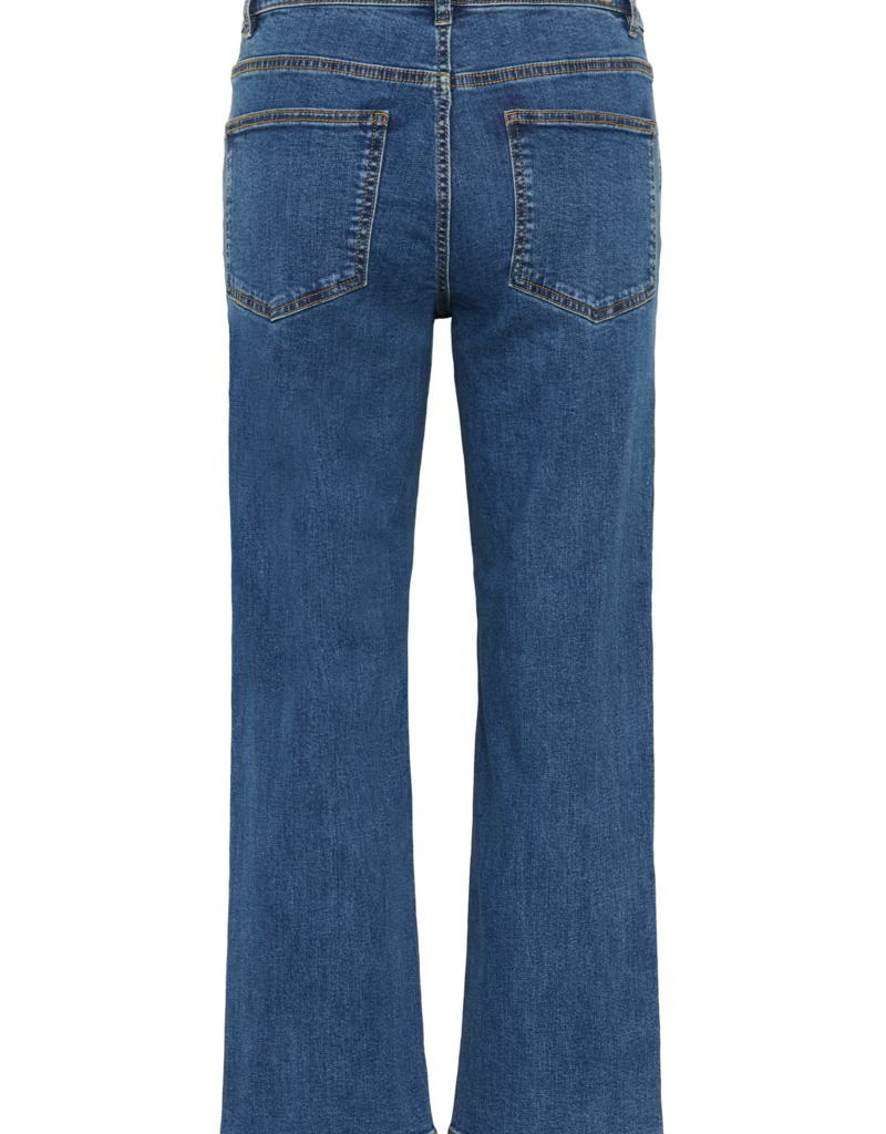 Part Two Judy High Rise Ankle Length Jeans in Medium Dark Blue