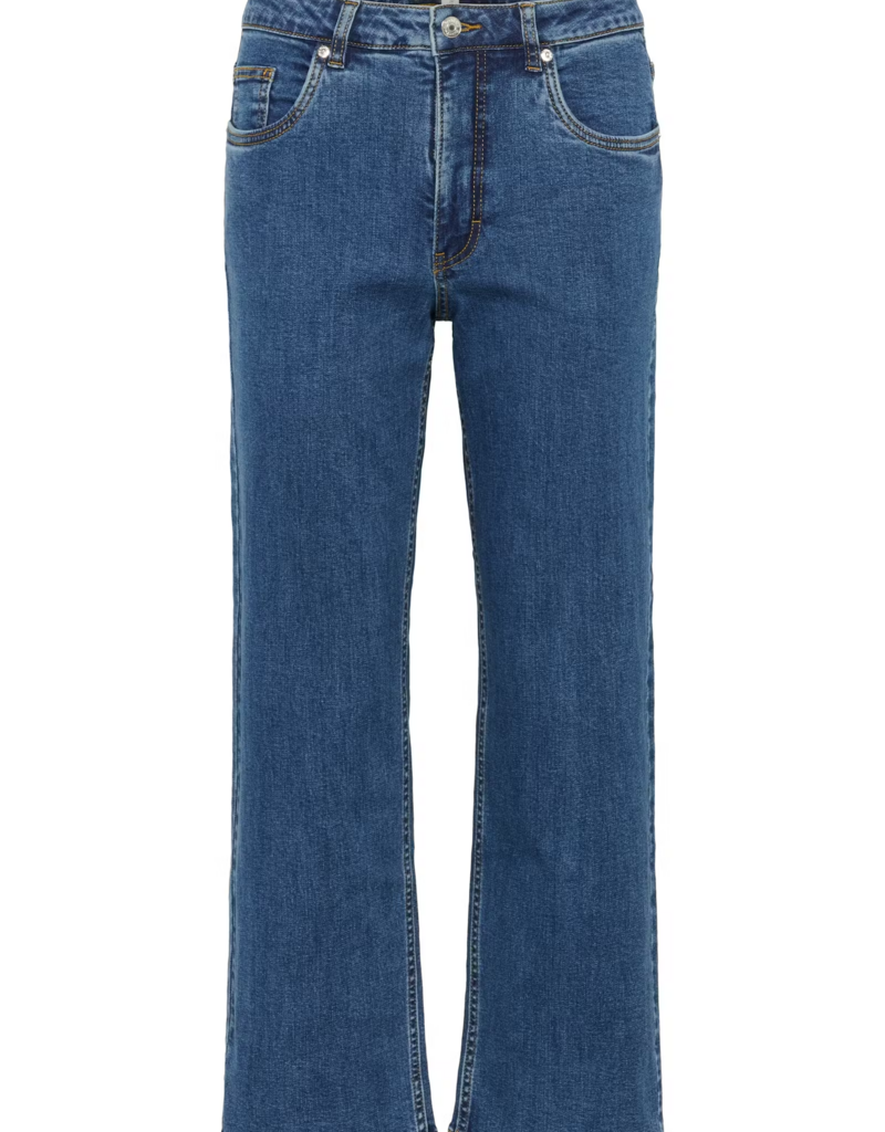 Part Two Judy High Rise Ankle Length Jeans in Medium Dark Blue