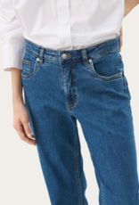 Part Two Judy High Rise Ankle Length Jeans in Medium Dark Blue