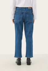 Part Two Judy High Rise Ankle Length Jeans in Medium Dark Blue