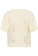 Part Two Anisette Cotton Knit Top in Whisper White