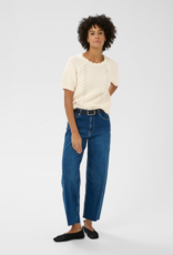 Part Two Anisette Cotton Knit Top in Whisper White