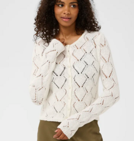 Kaffe Lorinia Cardigan in Chalk