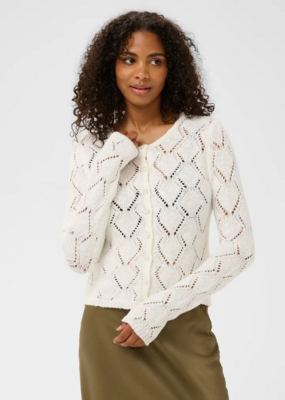Kaffe Lorinia Cardigan in Chalk
