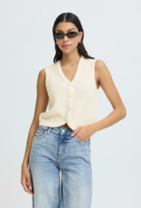 B.Young Mikala Knit Waistcoat in Birch