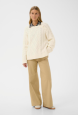 Part Two Ziva Knit Pullover in Whisper White