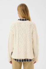 Part Two Ziva Knit Pullover in Whisper White