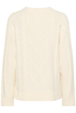 Part Two Ziva Knit Pullover in Whisper White