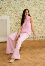 Cream Visti Coloured Denim Pants in Pink Nectar