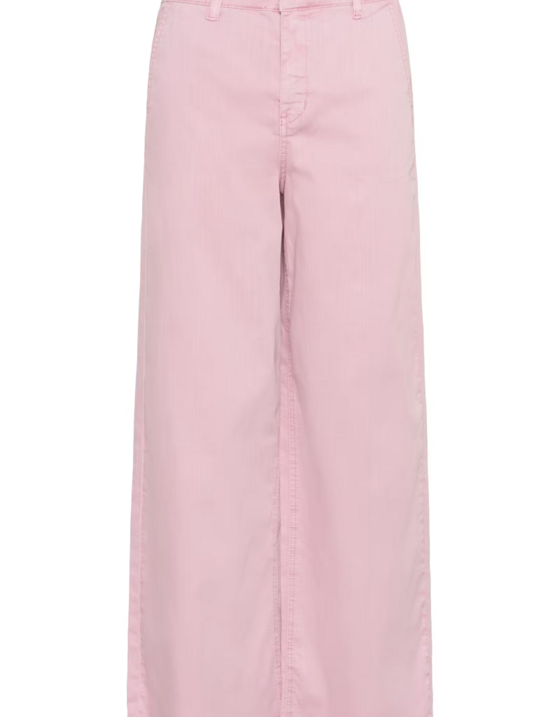 Cream Visti Coloured Denim Pants in Pink Nectar
