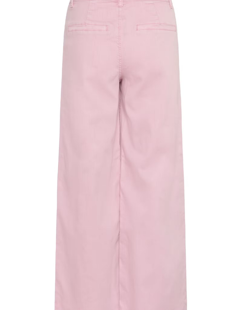 Cream Visti Coloured Denim Pants in Pink Nectar