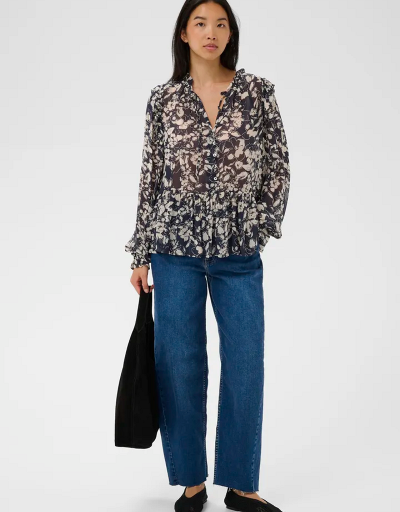 Part Two Alfrida Blouse in After Midnight Floral