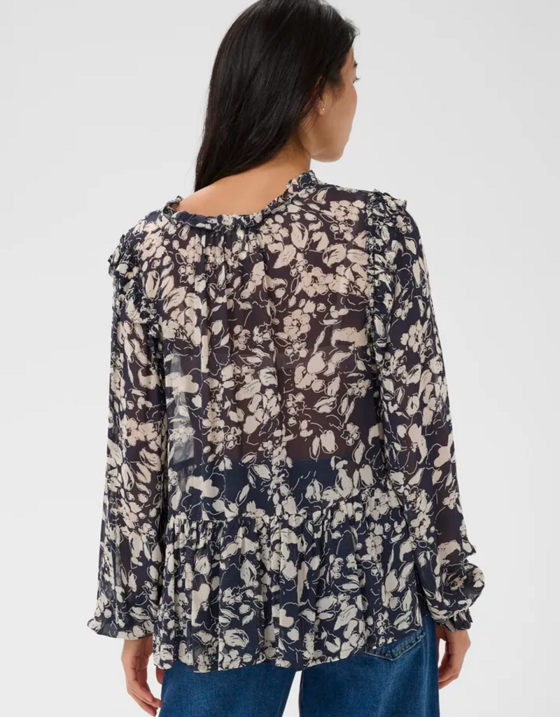 Part Two Alfrida Blouse in After Midnight Floral
