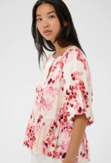 Part Two Azelia Blouse in Pink Shadow Flower Print