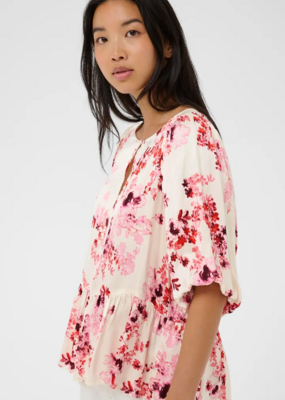 Part Two Azelia Blouse in Pink Shadow Flower Print