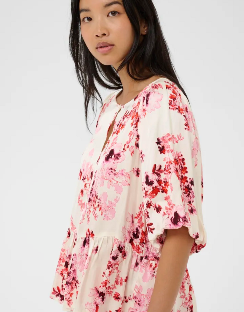 Part Two Azelia Blouse in Pink Shadow Flower Print