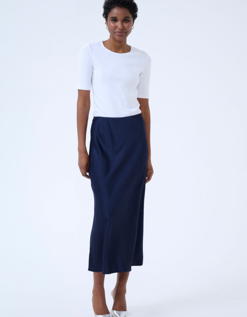 Kaffe Lotte Skirt in Midnight Marine