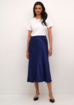 Kaffe Lotte Skirt in Midnight Marine