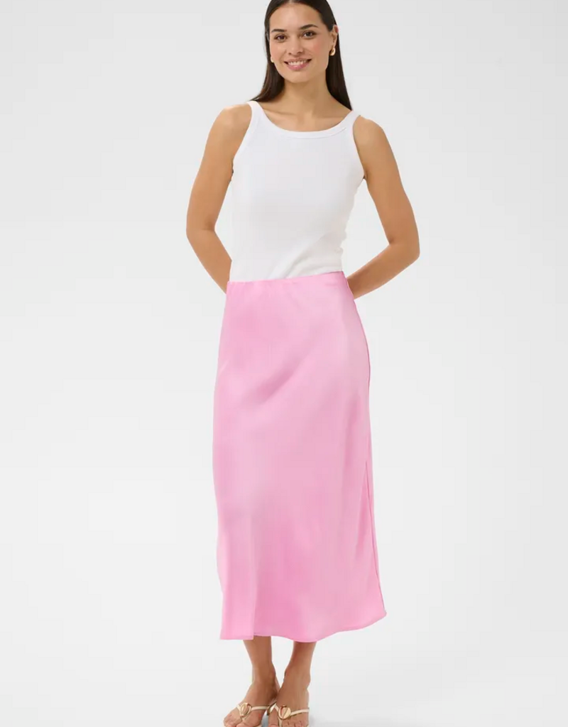 Kaffe Lotte Skirt in Pink Frosting